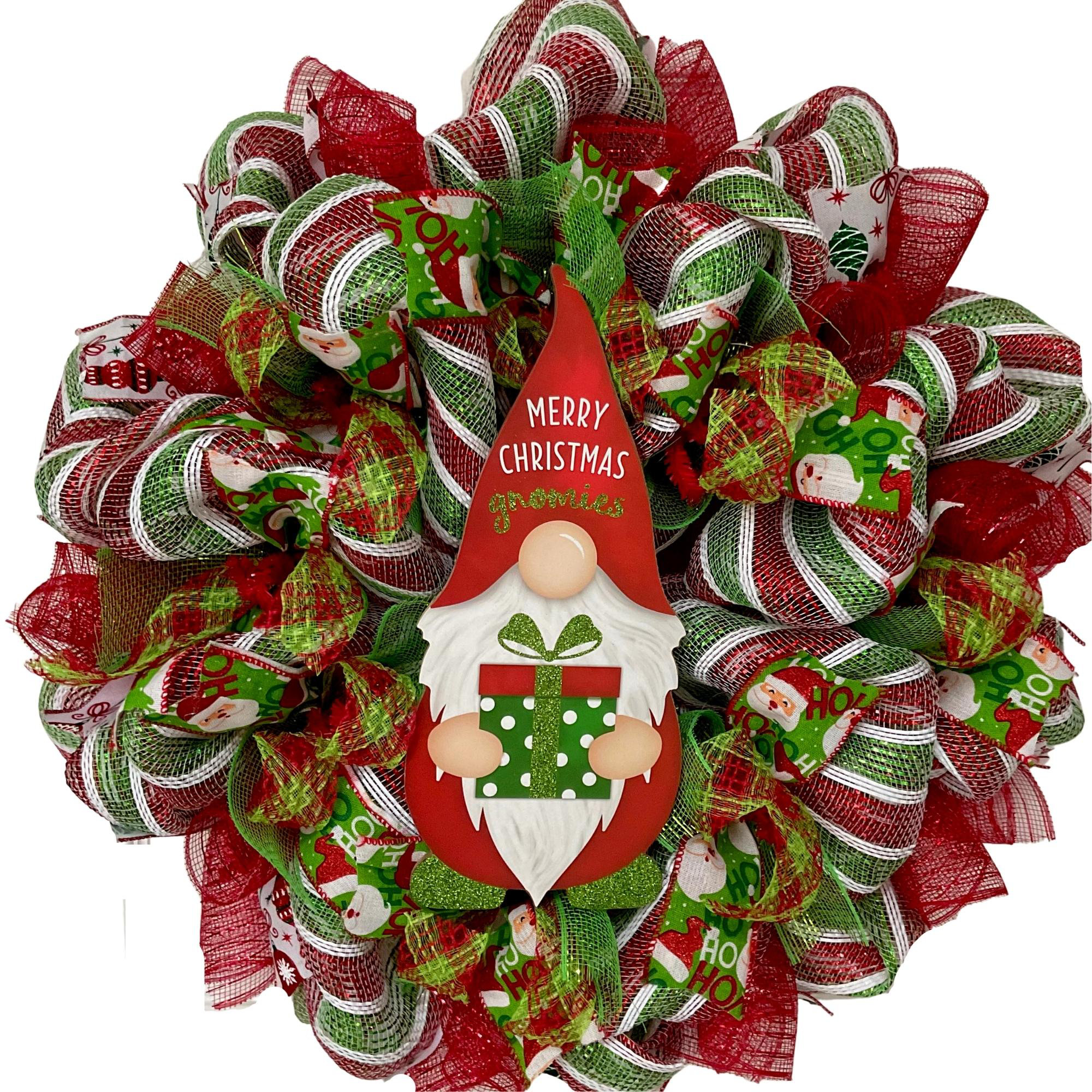 Gnome hotsell Christmas Wreath with Lights